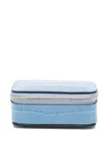 Smythson small square trinket case - Blue