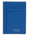 Smythson large flat cardholder - Blue