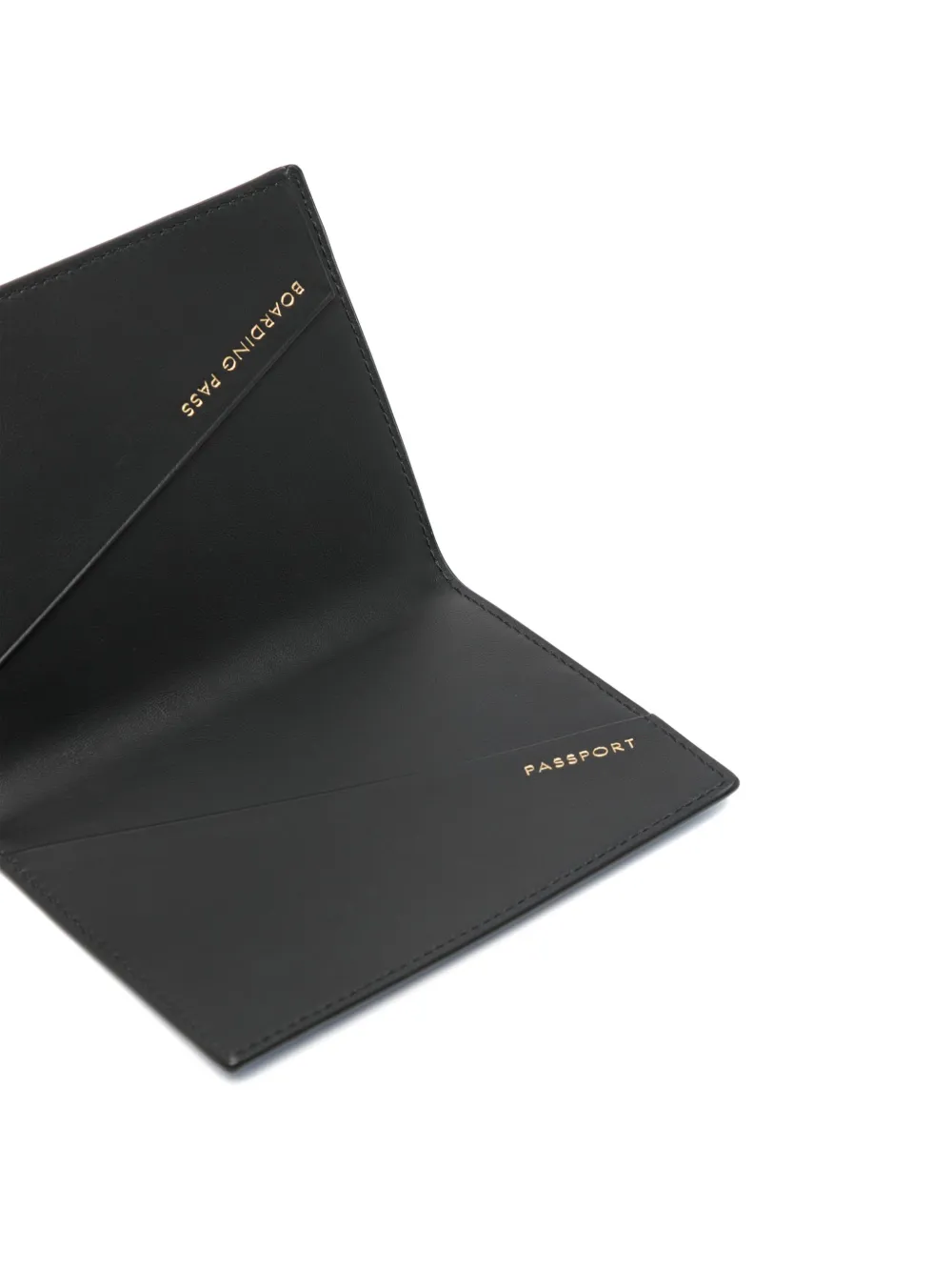 Smythson Textured Leather Passport Cover In Blue