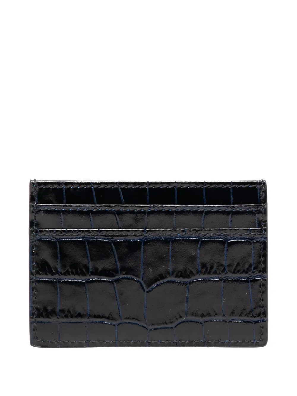 Smythson Mara flat cardholder - Blauw