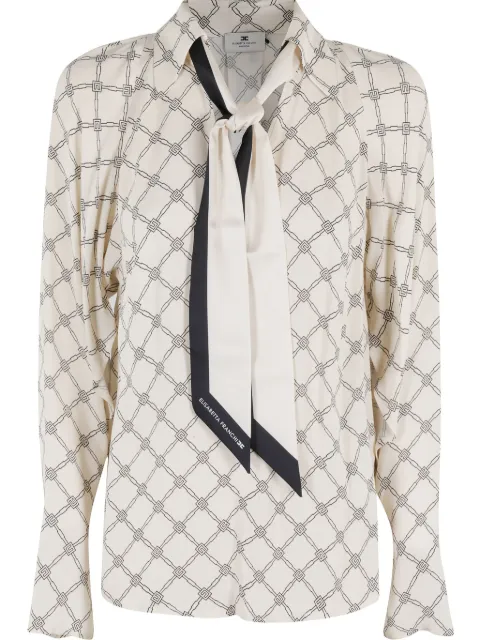 Elisabetta Franchi scarf-detail blouse