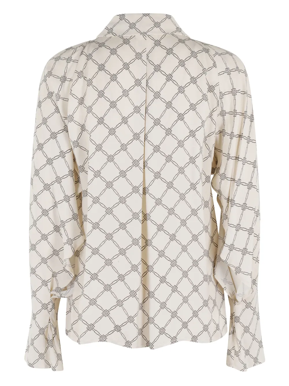 Elisabetta Franchi scarf-detail blouse - Wit