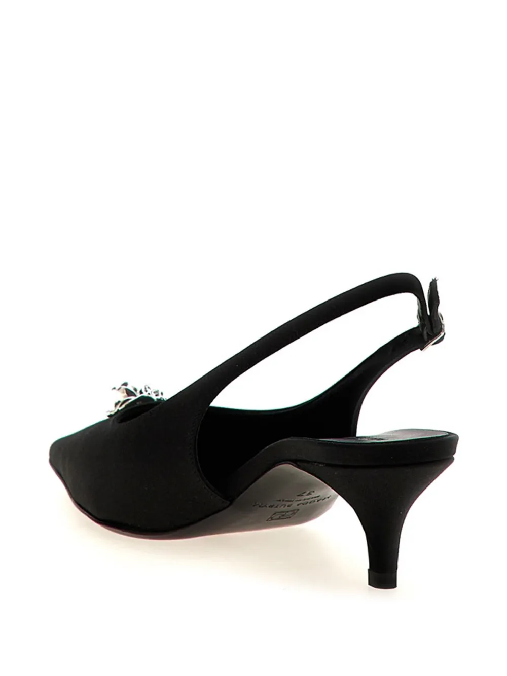 Magda Butrym 45 mm Rosetta slingback pumps Zwart