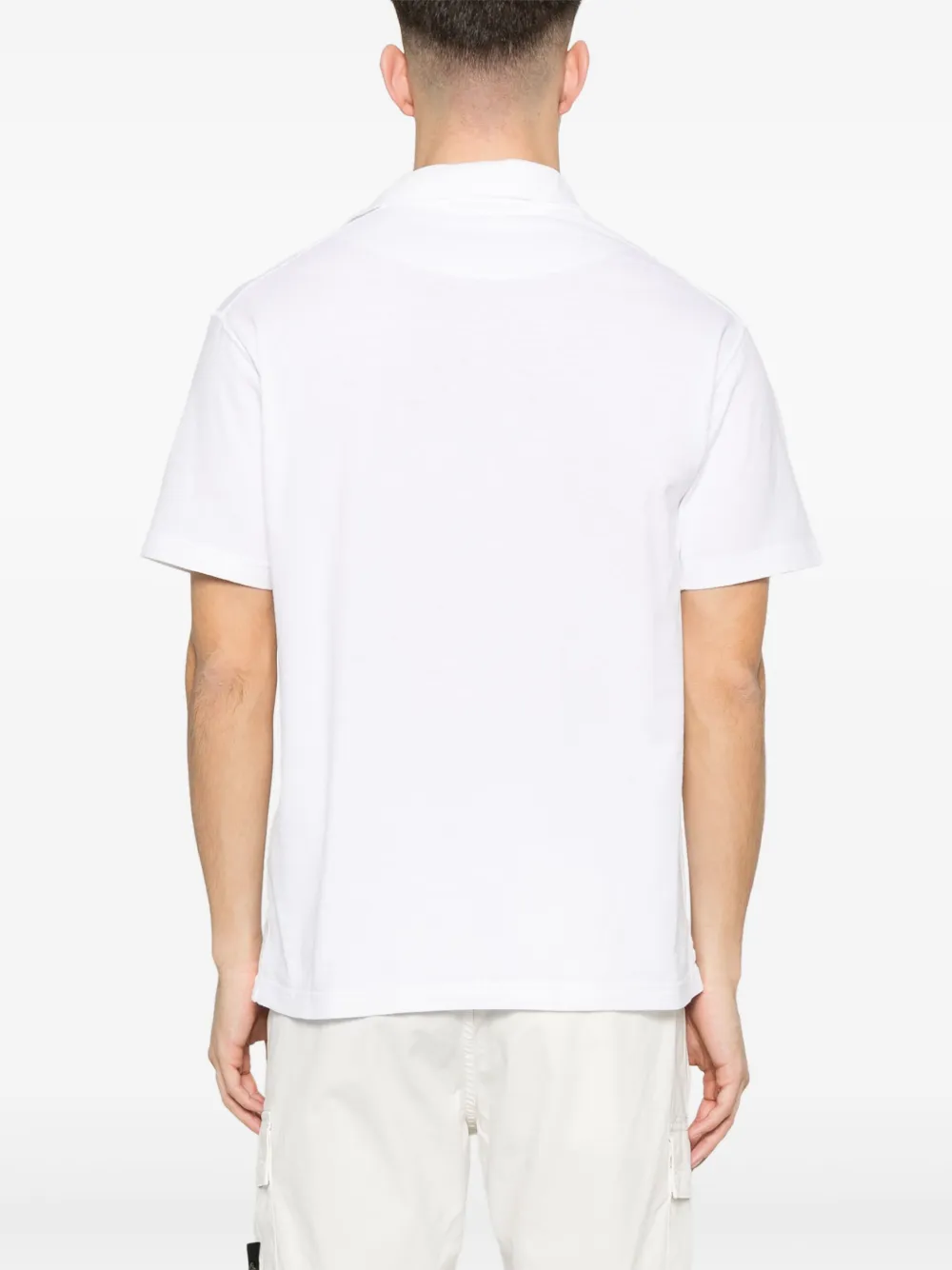 Stone Island Poloshirt met Compass-logopatch Wit