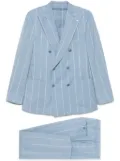 LUIGI BIANCHI MANTOVA pinstriped suit - Blue