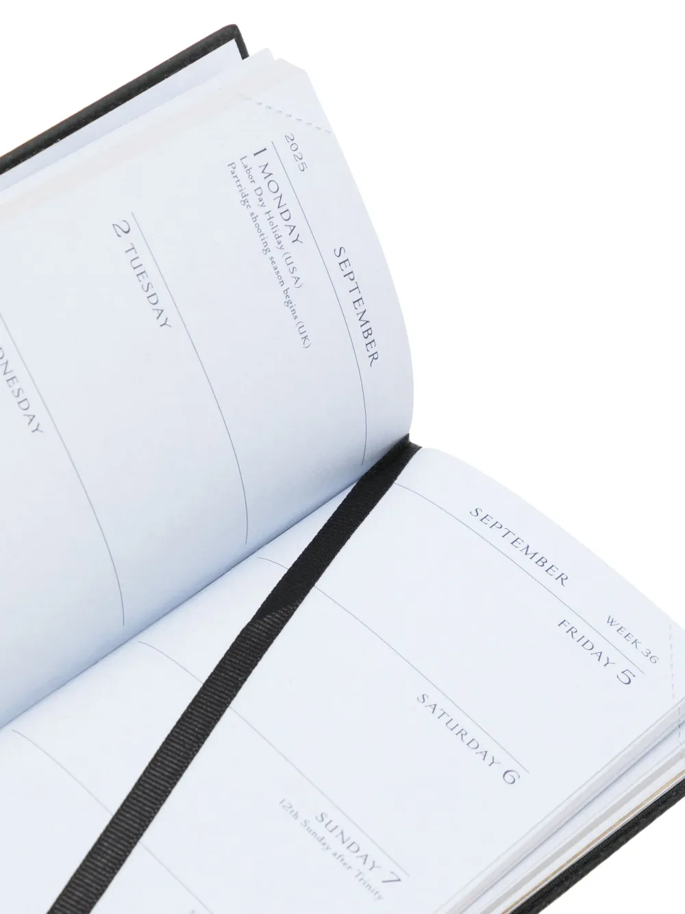Smythson 2025-2026 Pastegrain Weekly Diary In Black