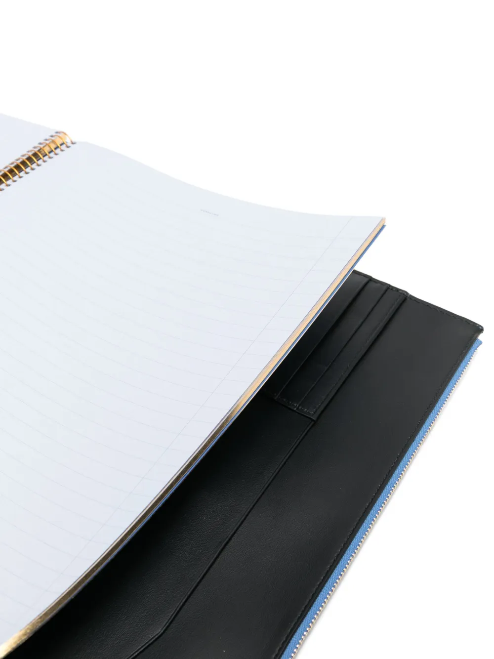 Smythson A5 Envelope Writing Folder In Panama In Blue