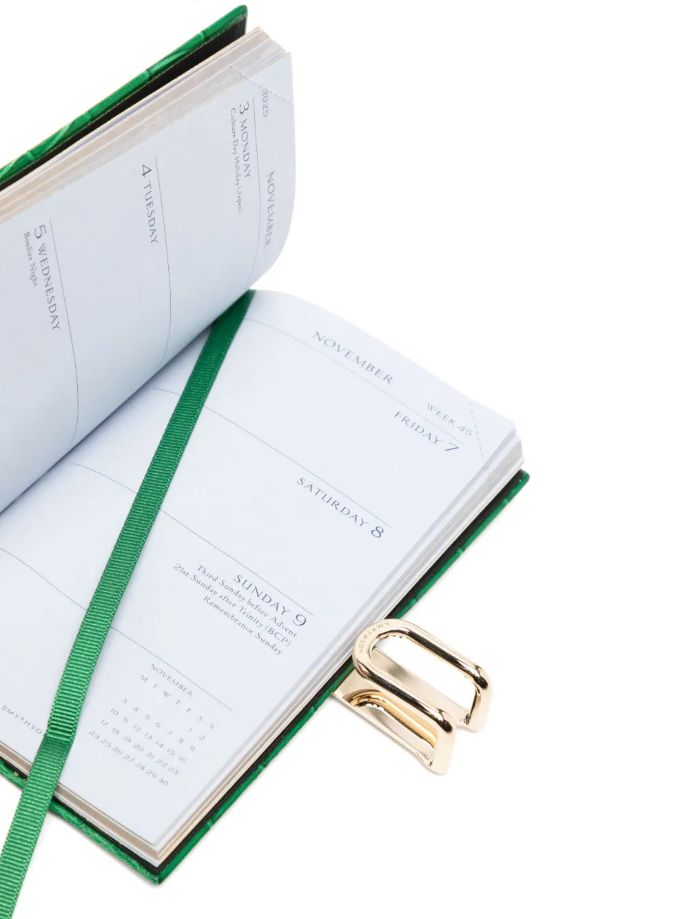 Smythson 2025-2026 Mara Weekly Diary In Green