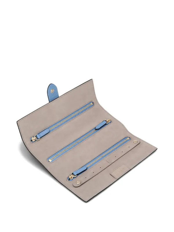 Smythson Jewellery Roll Case (20cmx9cmx7.5CM) | Blue | FARFETCH TW