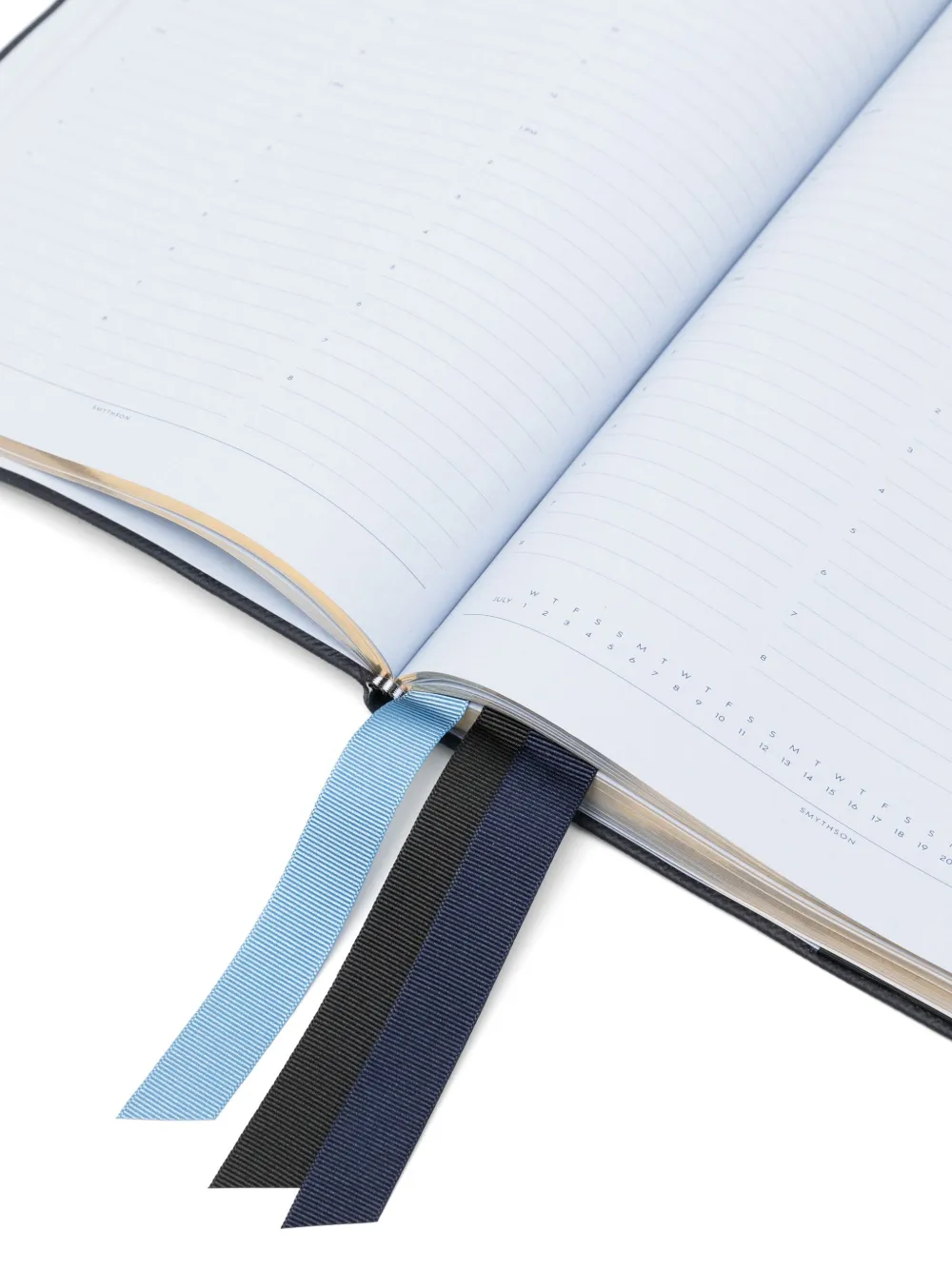 Smythson 2024-2025 Portobello Weekly Vertical Agenda In Panama In Blue