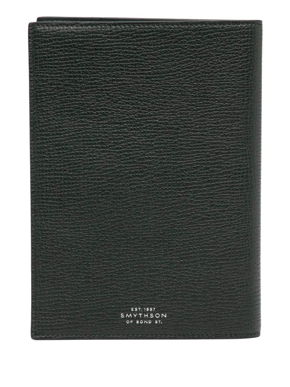 Smythson large evergreen refillable notebook - Groen