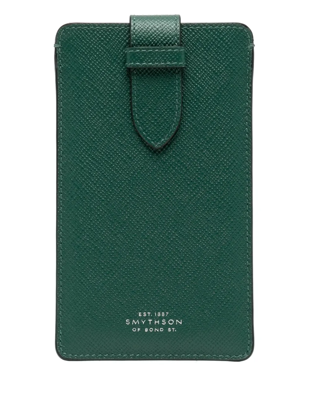 Smythson Panama phone sleeve | Green | Image 1