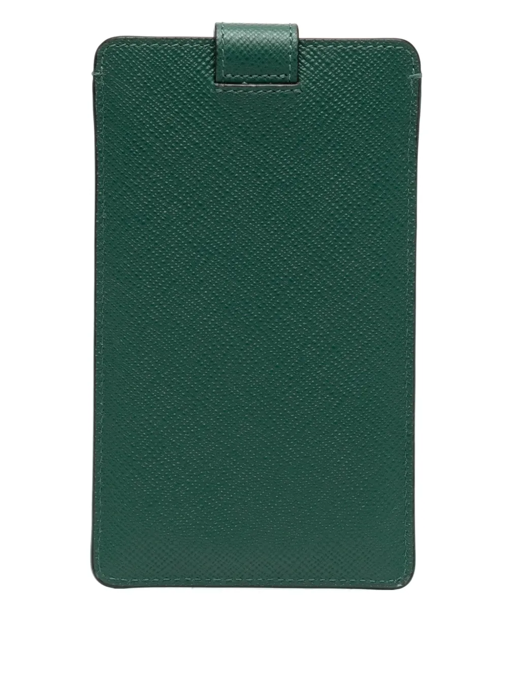 Smythson Panama phone sleeve - Groen