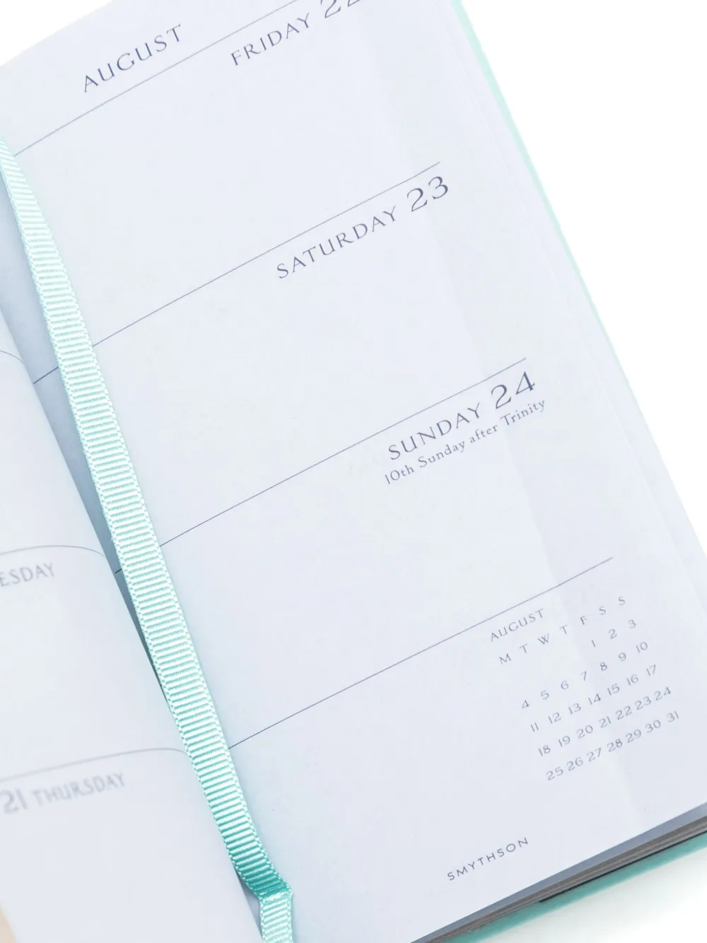 Smythson 2025-2026 Panama Weekly Diary With Pocket In Blue