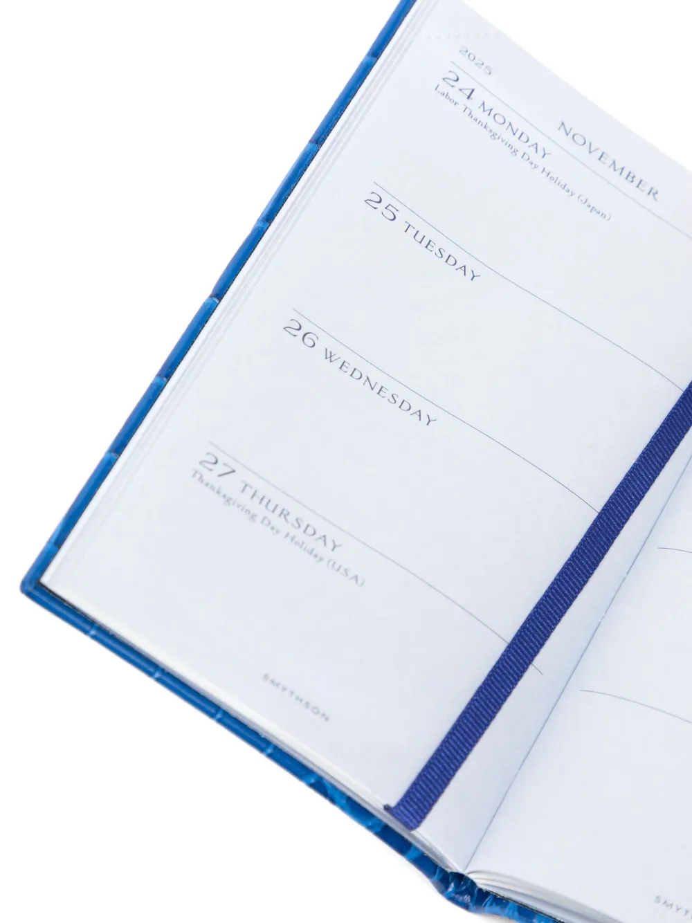 Smythson 2025-2026 Mara Weekly Diary In Blue