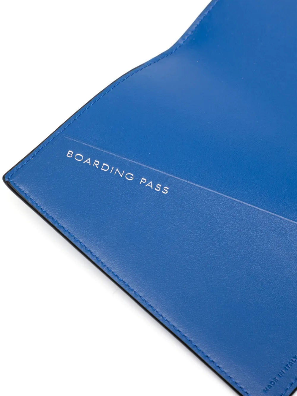 Shop Smythson Mara Passport Holder In Blue