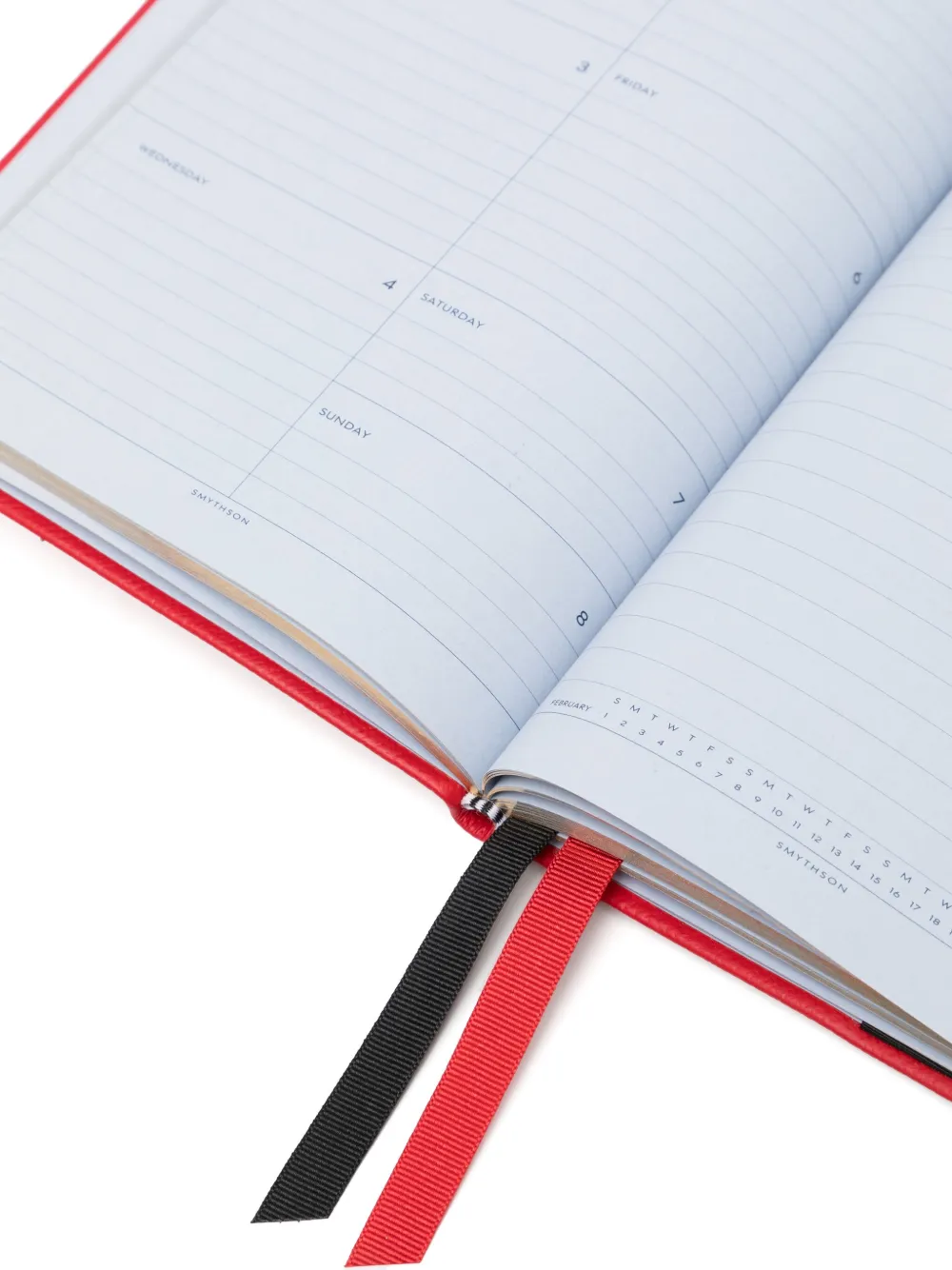 Smythson 2025-2026 Pastegrain Weekly Diary In Red