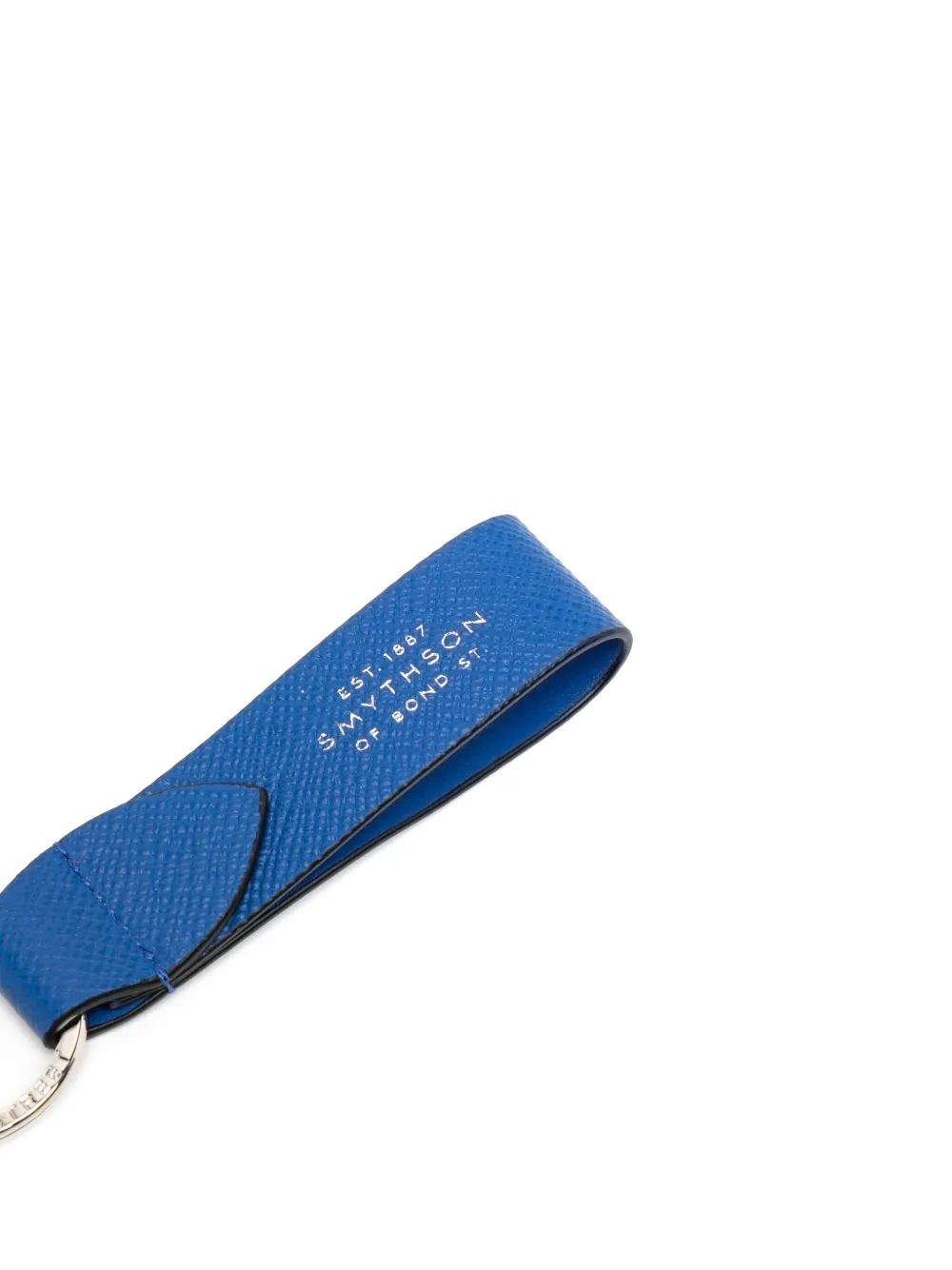 Smythson leather keyring - Blauw