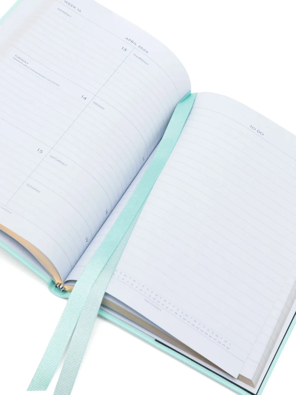 Smythson 2025-2026 Pastegrain Weekly Diary In Blue