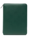 Smythson A4 writing folder - Green