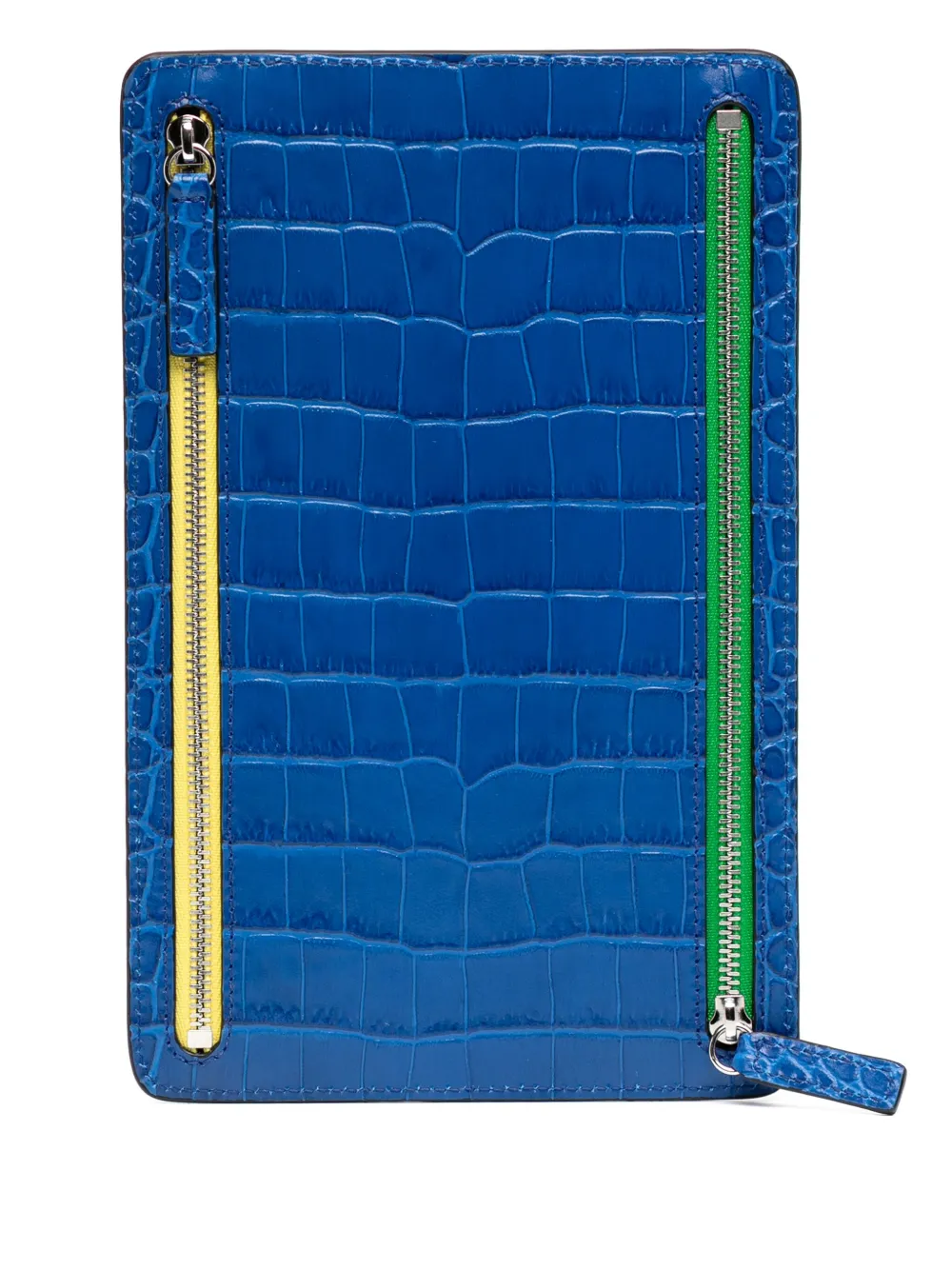 Smythson multi-zip case - Blauw