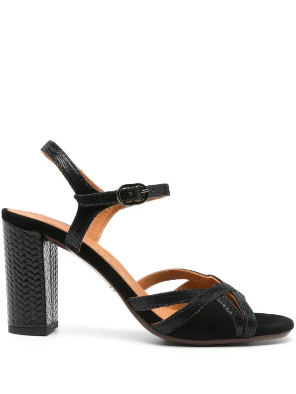 Chie Mihara 75mm Bemon Sandals Black FARFETCH EG
