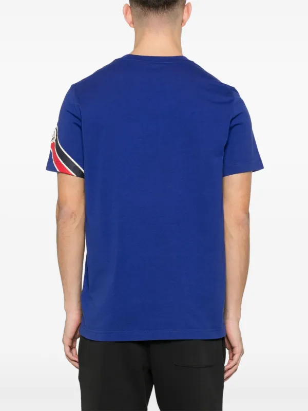 Moncler トリカラー Tシャツ | ブルー | FARFETCH JP