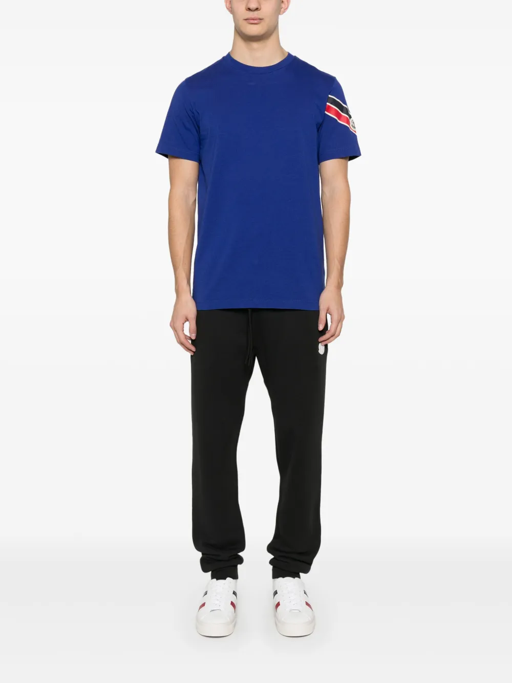 Moncler Tricolour T-shirt - Blauw