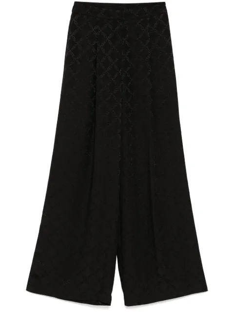 Michael Kors pantalones anchos Empire Diamond en jacquard