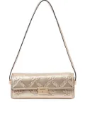 Michael Kors monogram clutch bag - Gold