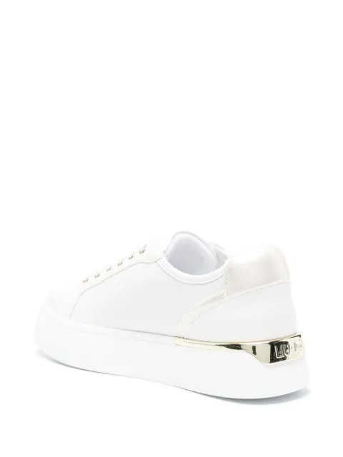 LIU JO perforated-logo leather sneakers BA5023P0102 - 2