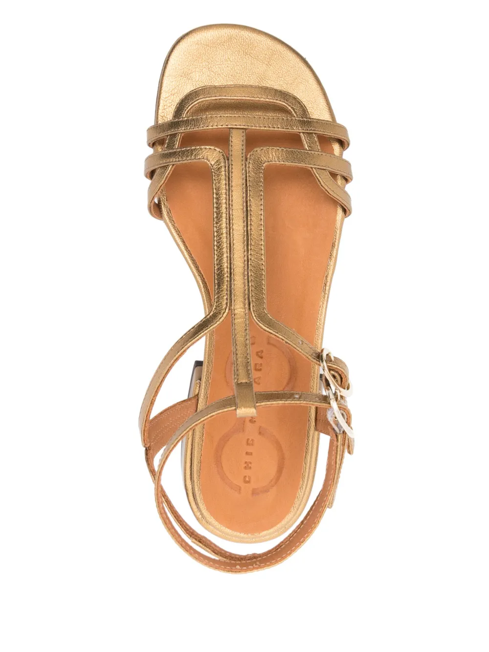Chie Mihara Tyal flat sandals Gold