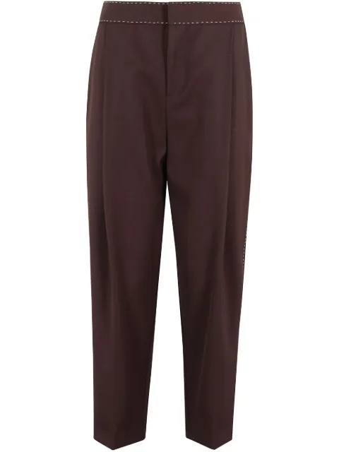 Elisabetta Franchi pantalones rectos con costuras en contraste