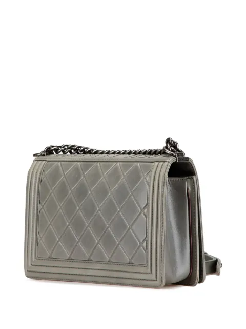 CHANEL Pre-Owned 2015-2016 Paris-Salzburg Large Embossed Calfskin Boy Flap crossbody bag I0AJEA3KMWBT8KG9 - 2
