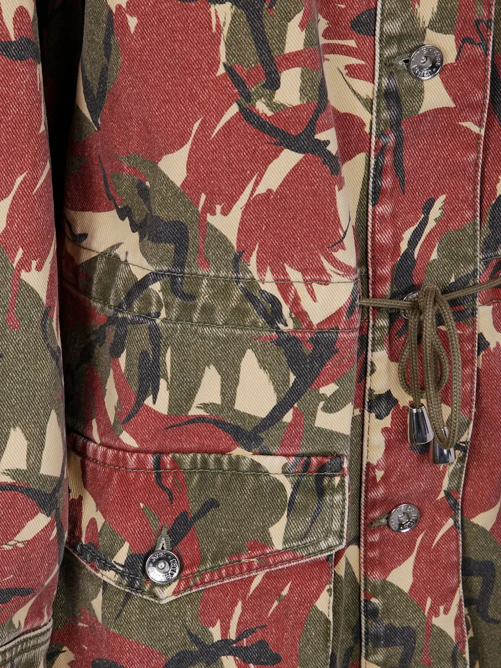 Rabanne Jack met camouflageprint Rood
