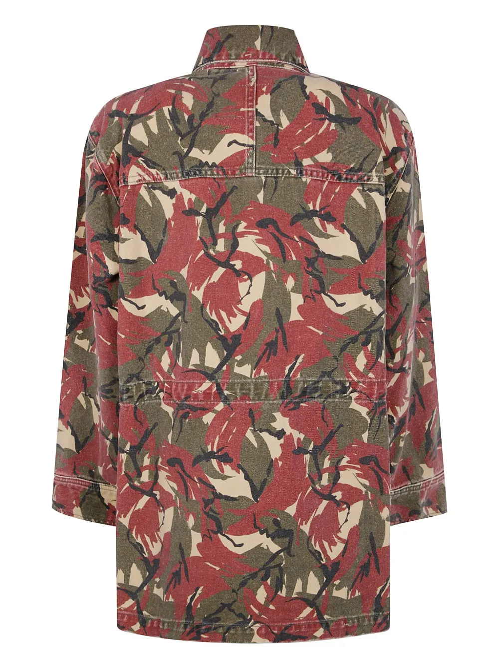 Rabanne camo-print jacket - Rood