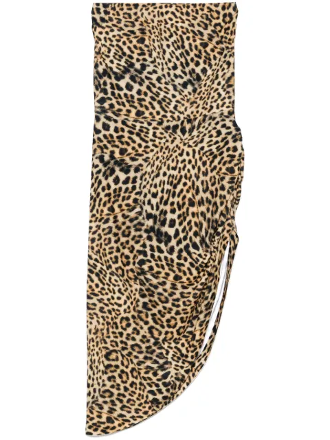 Norma Kamali strapless side-drape mini dress
