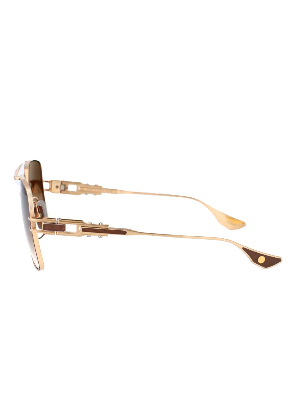 Dita Eyewear Zonnebril met piloten montuur Goud