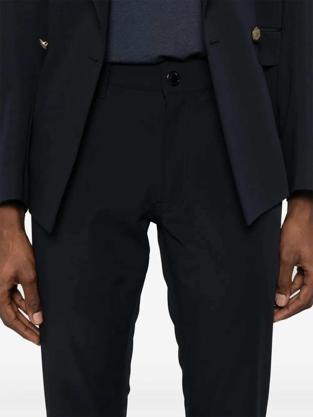 Emporio Armani Broek met toelopende pijpen Blauw