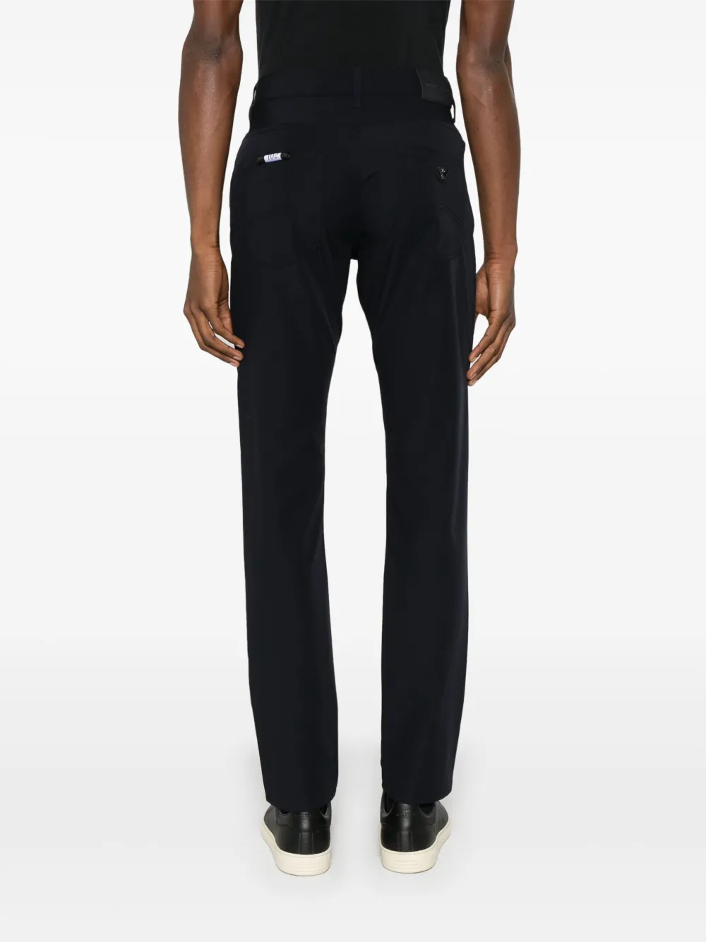 Emporio Armani Broek met toelopende pijpen Blauw