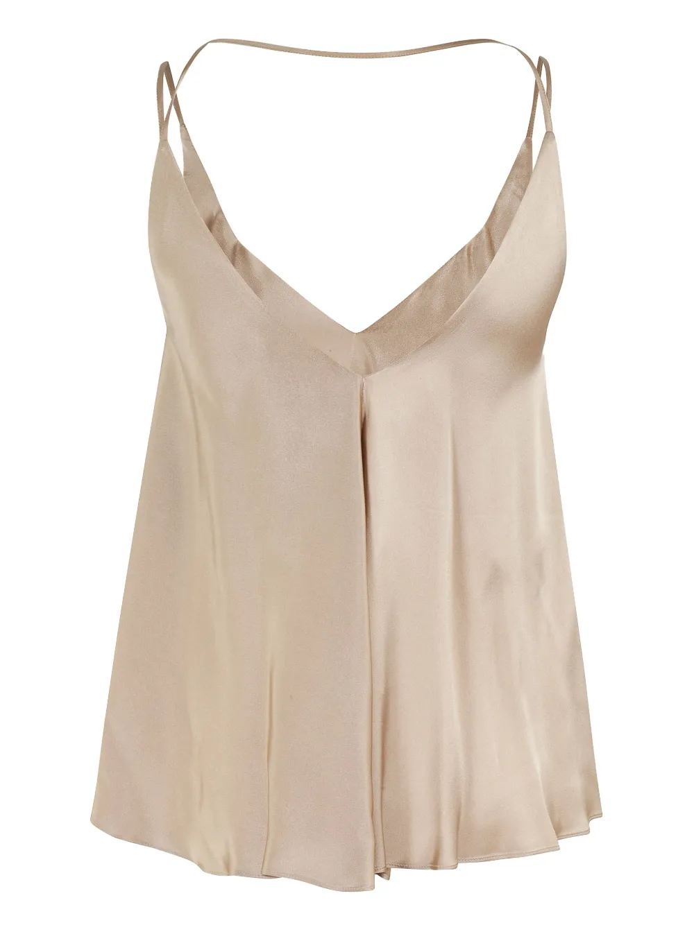 Semicouture Satijnen top - Beige