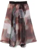 Henrik Vibskov Octo midi skirt - Brown