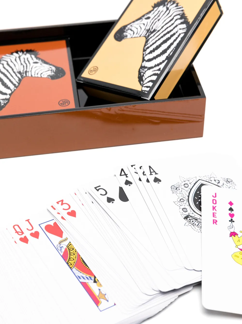 Jonathan Adler Zebras Cards Set In Brown