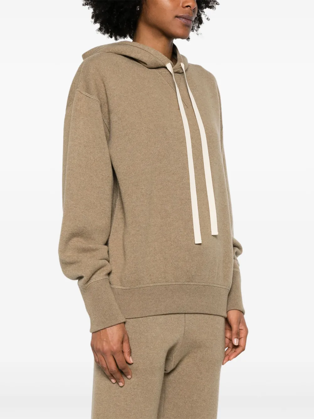 Jil Sander Kasjmier hoodie Bruin