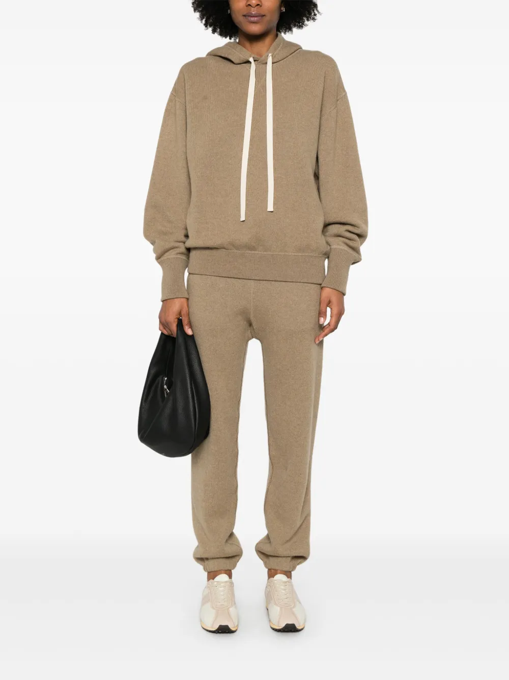 Jil Sander Kasjmier hoodie - Bruin