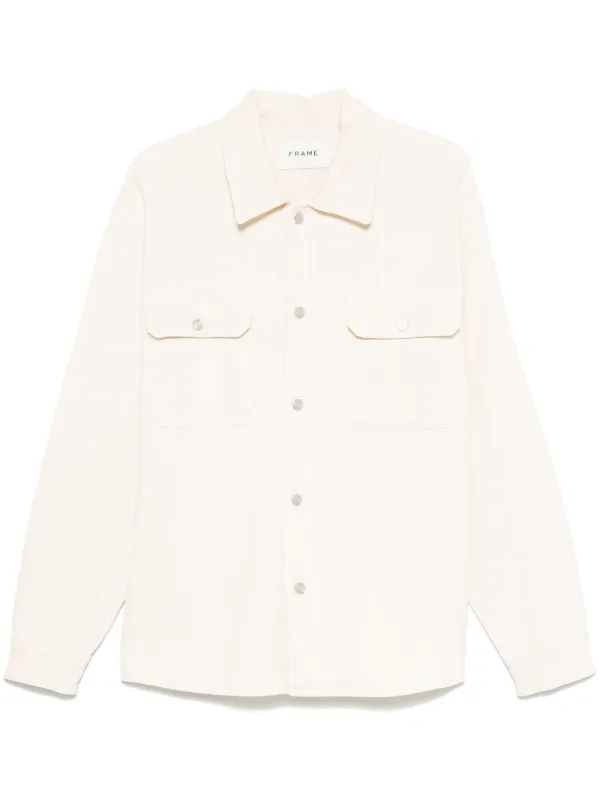 FRAME Canvas Shirt Neutrals FARFETCH IN