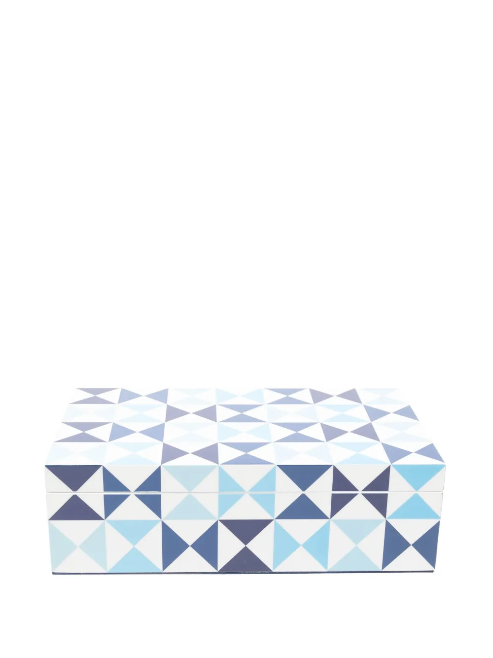 Jonathan Adler Medium Sorrento Lacquer box - Blauw