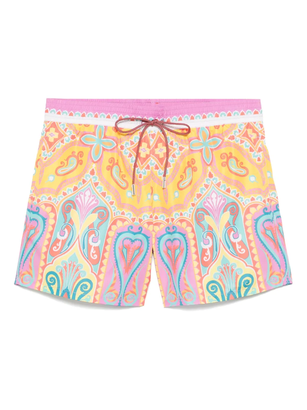 paisley-print swim shorts