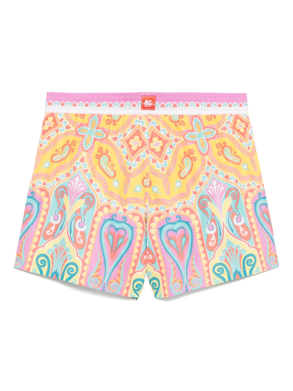 ETRO paisley-print swim shorts - Geel