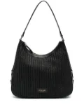 TWINSET logo-patch shoulder bag - Black